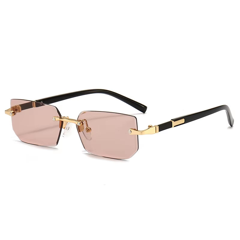 Sunglasses that is rimless, for both men and women