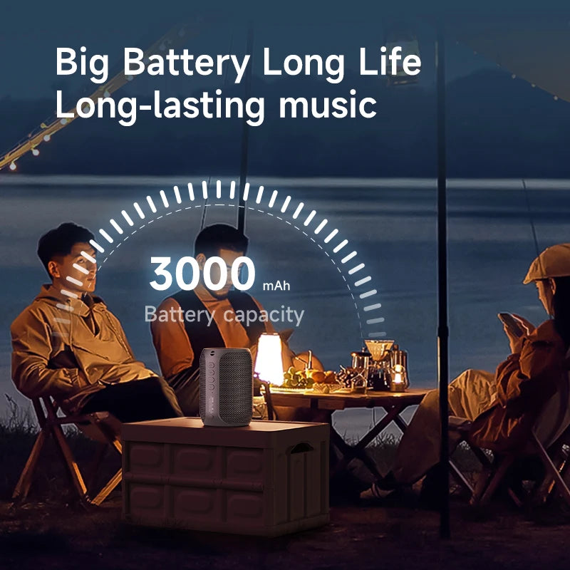 Bluetooth Speaker, Bass Wireless, LED Light, Outdoor Speakers, Subwoofer, Waterproof Sound Box Support