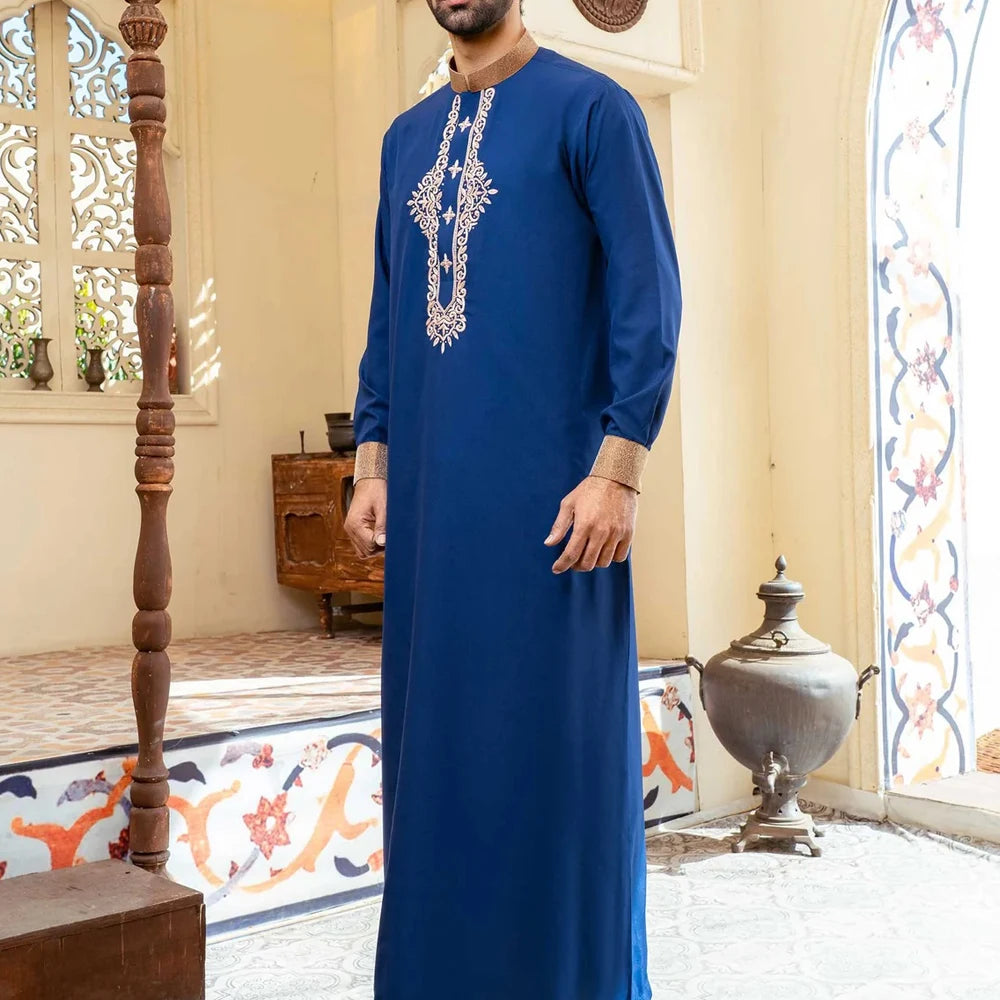 Robe (thowb) embroidered with beautiful stylish art Eid Mubarak! for ramadan, eid and beyond! 