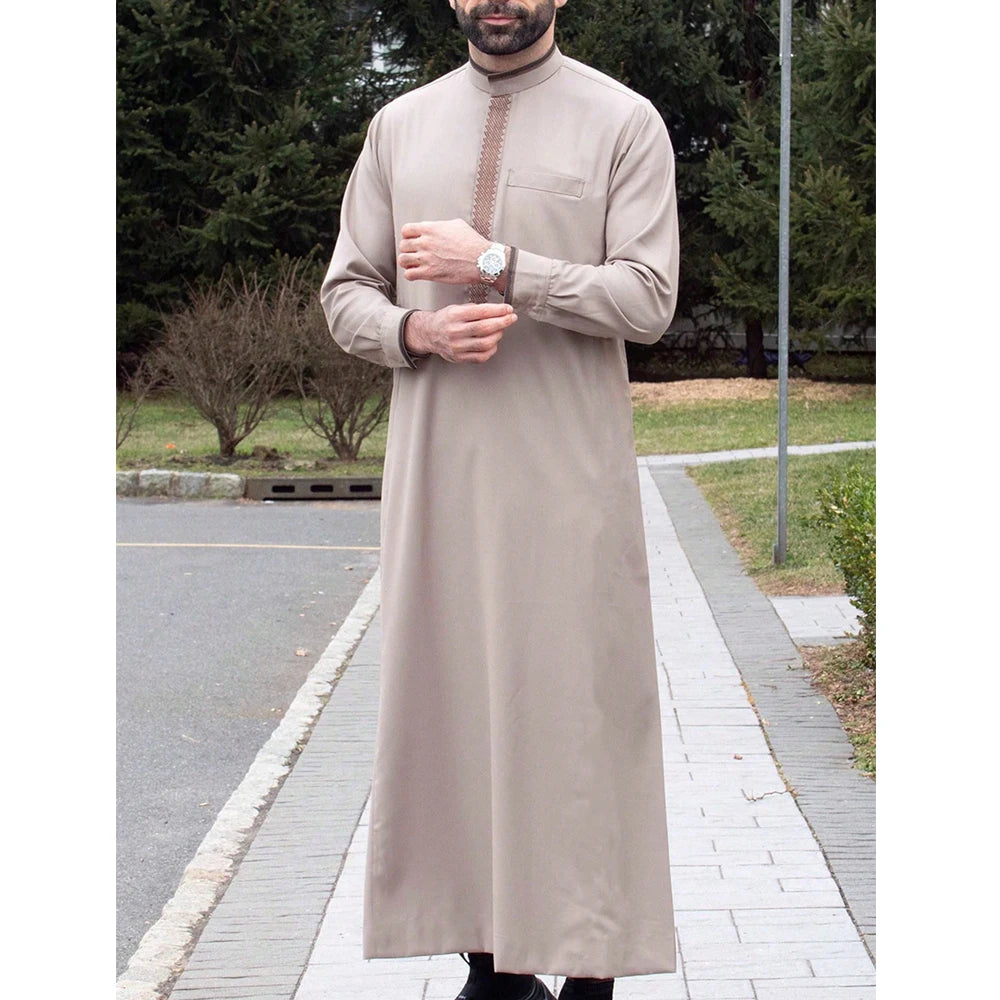 Robe (thowb) embroidered with beautiful stylish art Eid Mubarak! for ramadan, eid and beyond! 