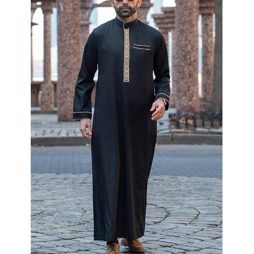 Robe (thowb) embroidered with beautiful stylish art Eid Mubarak! for ramadan, eid and beyond! 