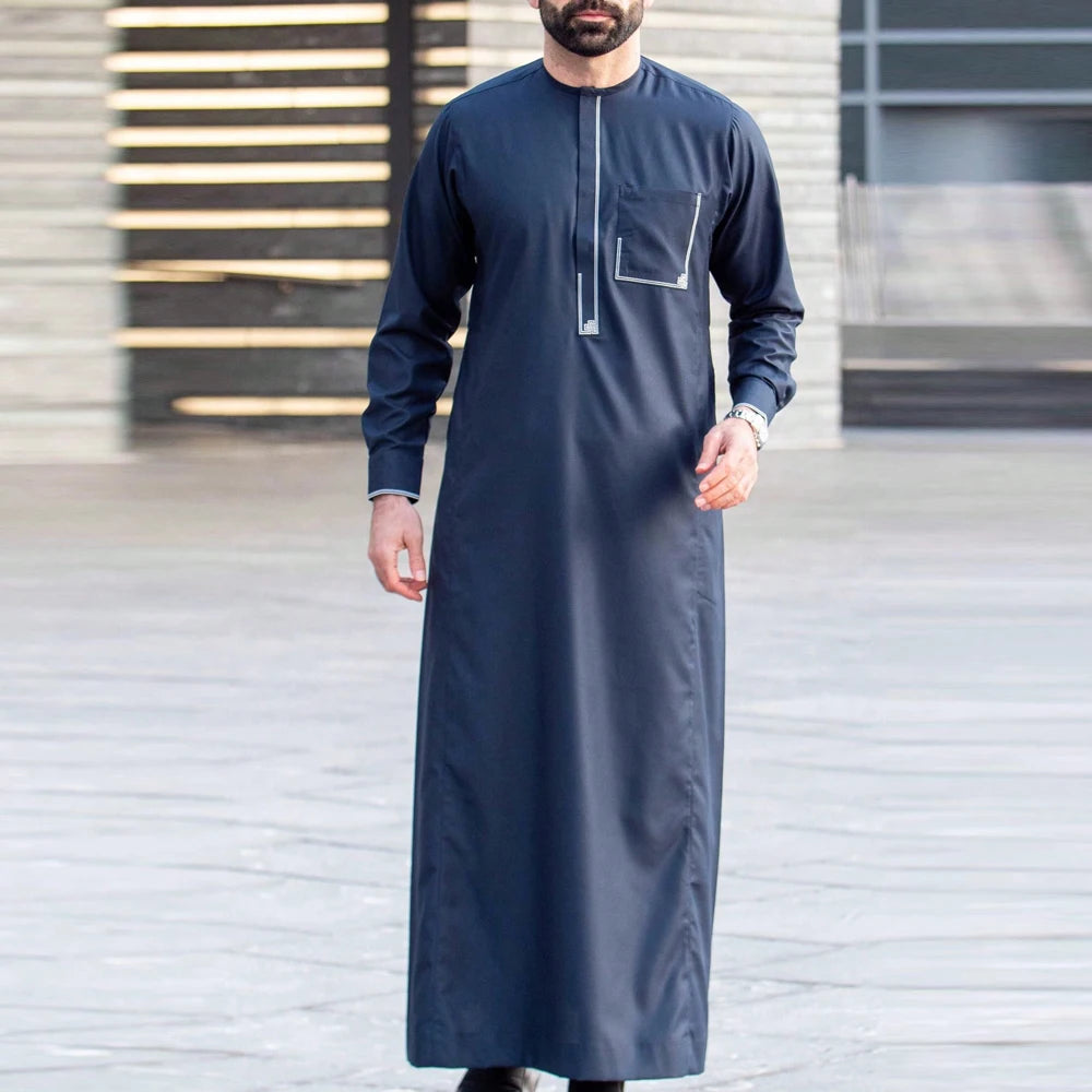 Robe (thowb) embroidered with beautiful stylish art Eid Mubarak! for ramadan, eid and beyond! 