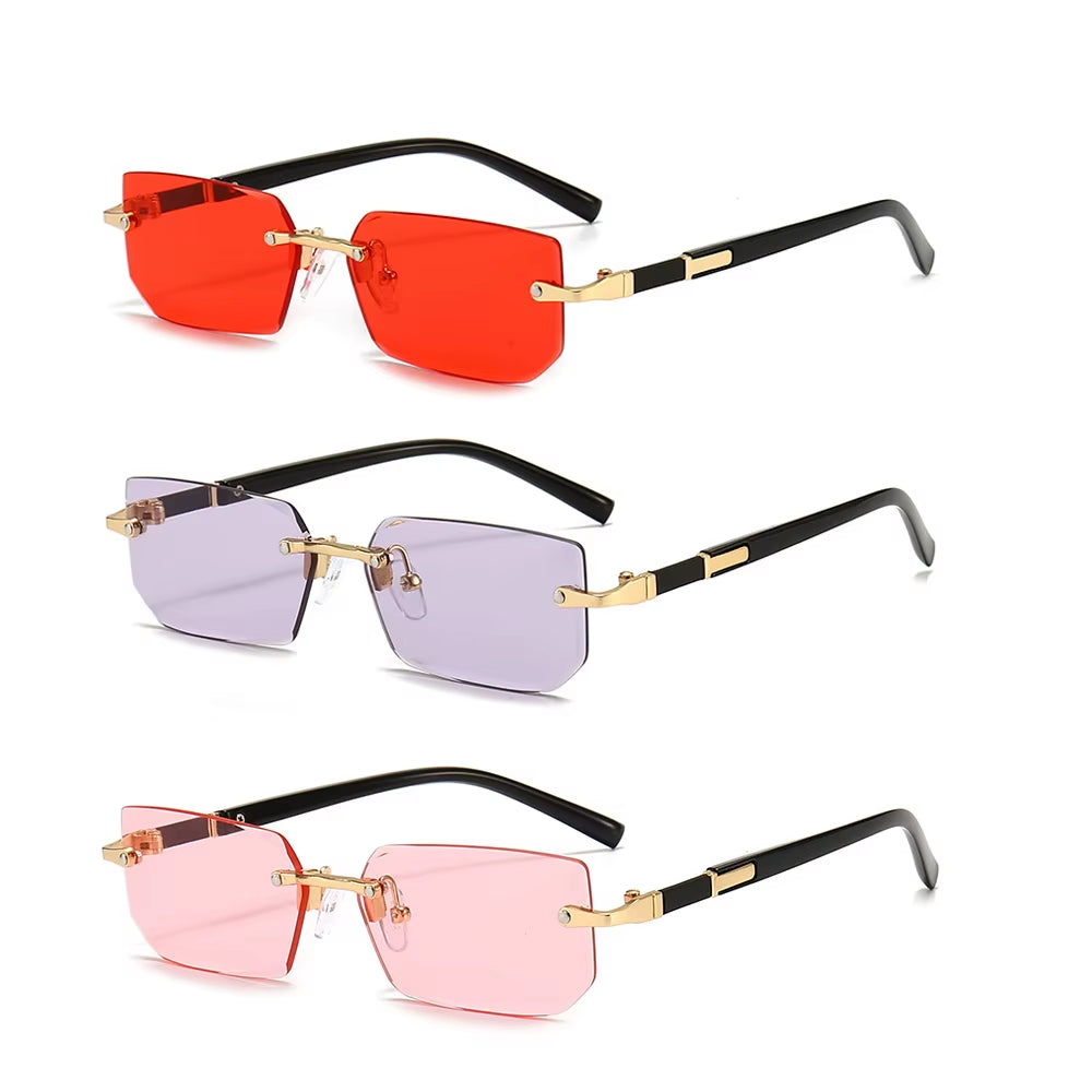 Sunglasses that is rimless, for both men and women