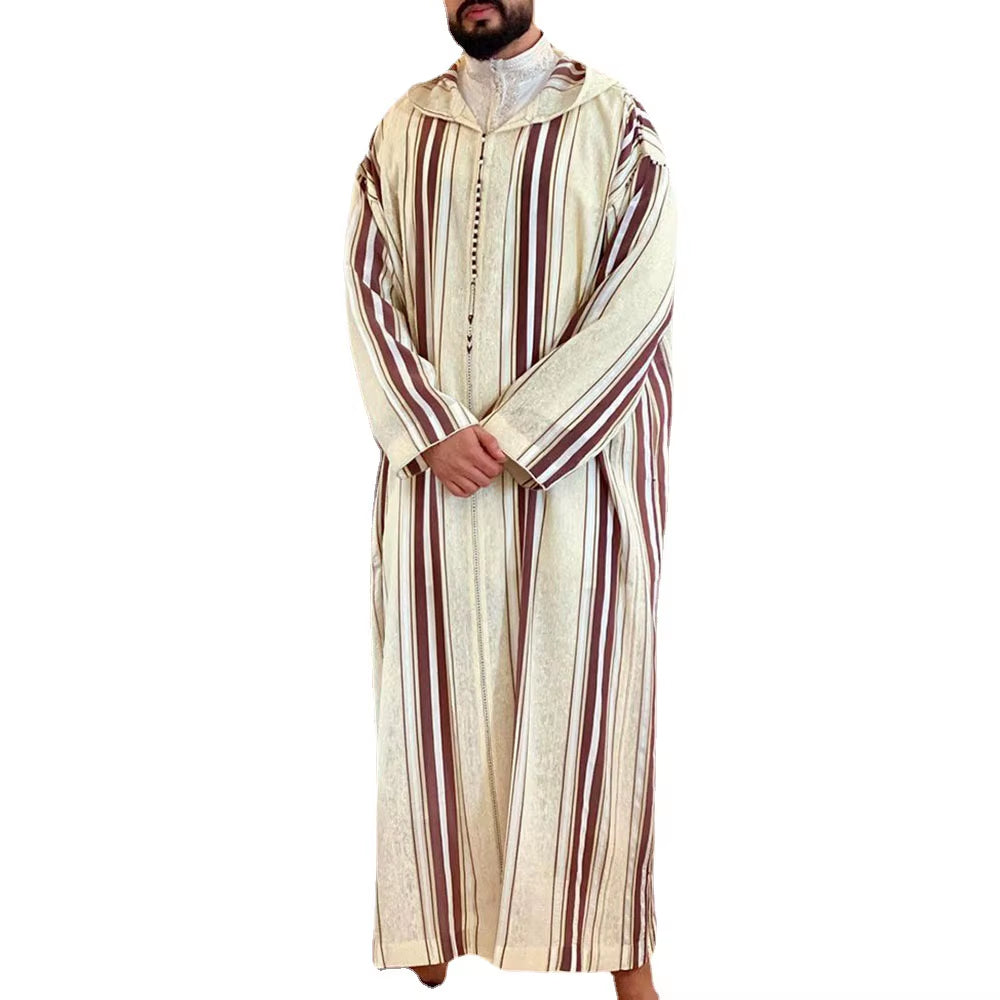 Striped long robe (thowb), Morrocan Jalabiyya, Traditional